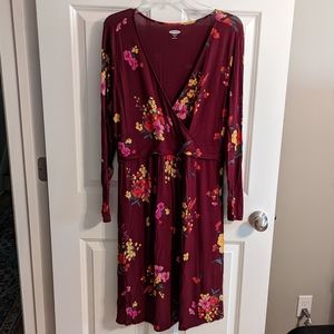 🔄 Old Navy Maternity Fall Floral Dress. Size XL. EUC.